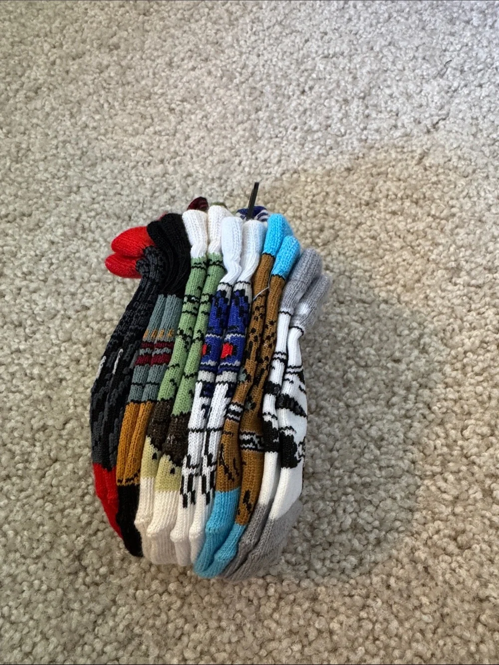 Disney Star Wars Red and Black Low-Cut Character Socks size 7-10